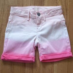 NWOT SO Pink Dip Dye Shorts!